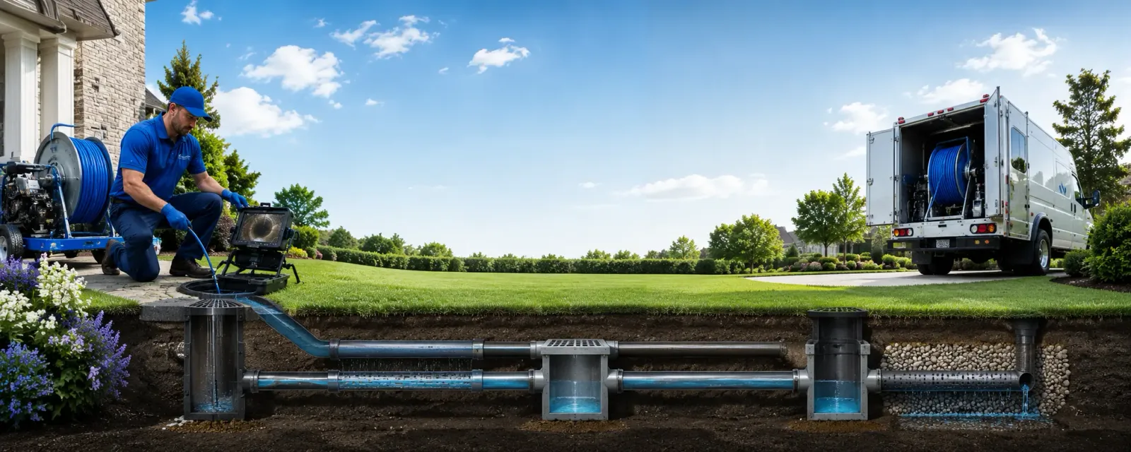 Outdoor drain cleaning information for Mount Hope, WI